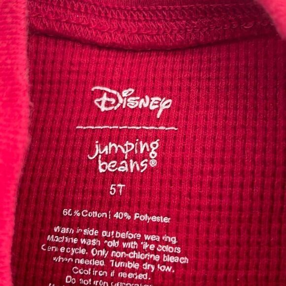 EUC 2 Disney Micky Mouse Long Sleeve Red Thermal Top - Size 5T - Picture 4 of 5